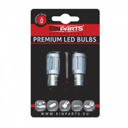 P21/5W LED Ĺžiarovky (66 x SMD 2016) ÄervenĂĄ CANBUS